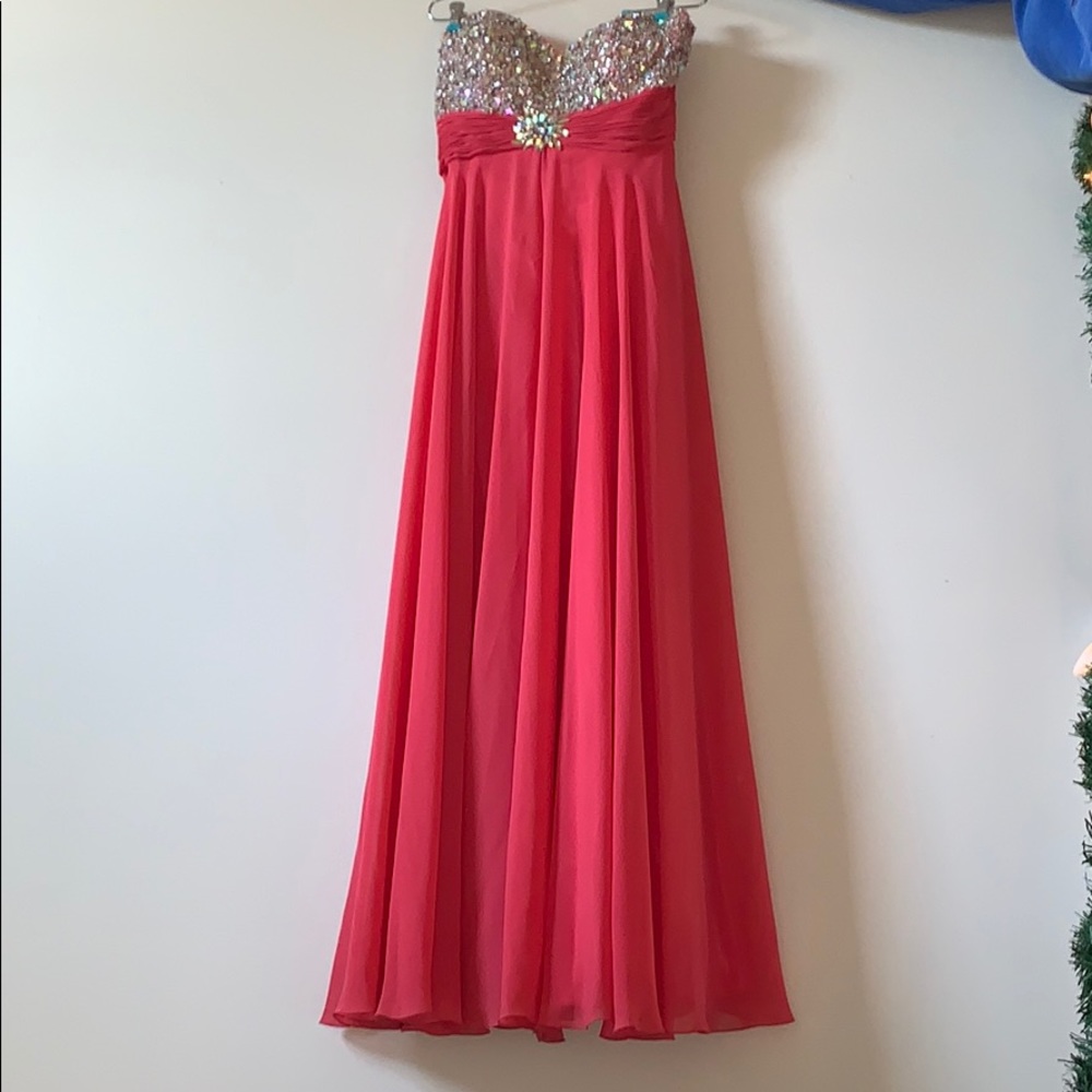 Pink prom dress